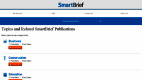 What R.smartbrief.com website looked like in 2014 (10 years ago)