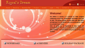 What Royalsdream.com website looked like in 2014 (10 years ago)