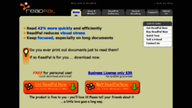 What Readpal.com website looked like in 2014 (10 years ago)