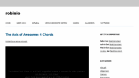 What Robinio.ch website looked like in 2014 (12 years ago)