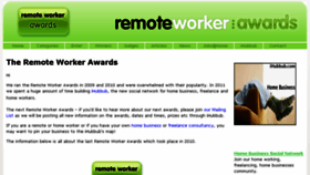 What Remoteworkerawards.com website looked like in 2014 (10 years ago)