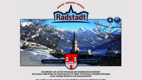 What Radstadt.at website looked like in 2014 (10 years ago)