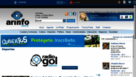 What Radiogol.com.ar website looked like in 2014 (10 years ago)