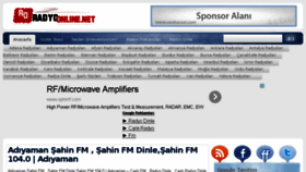What Radyoonline.net website looked like in 2014 (10 years ago)