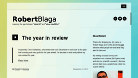 What Robertblaga.com website looked like in 2014 (10 years ago)