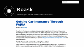 What Roask.com website looked like in 2014 (10 years ago)
