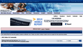 What Rpgmakervx.net website looked like in 2014 (10 years ago)