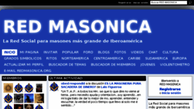 What Redmasonica.com website looked like in 2014 (10 years ago)