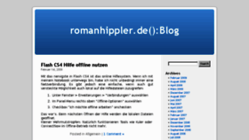 What Romanhippler.de website looked like in 2014 (10 years ago)