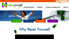 What Resetyourself.com website looked like in 2014 (10 years ago)