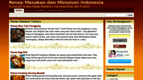 What Resep.org website looked like in 2014 (10 years ago)