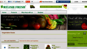 What Relishfresh.com website looked like in 2014 (10 years ago)
