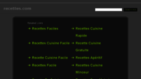What Recettes.com website looked like in 2014 (10 years ago)