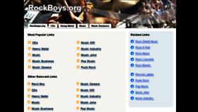 What Rockboys.org website looked like in 2014 (10 years ago)