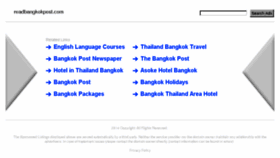 What Readbangkokpost.com website looked like in 2014 (10 years ago)