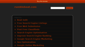 What Rumblebeat.com website looked like in 2014 (10 years ago)