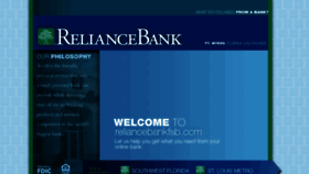 What Reliancebankfsb.com website looked like in 2014 (9 years ago)