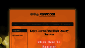 What Refpk.com website looked like in 2014 (9 years ago)