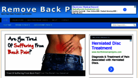 What Removebackpain.com website looked like in 2014 (9 years ago)