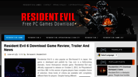 What Residentevilpcgamedownload.blogspot.com website looked like in 2014 (9 years ago)