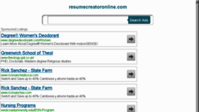 What Resumecreatoronline.com website looked like in 2014 (9 years ago)
