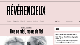 What Reverencieux.com website looked like in 2014 (9 years ago)