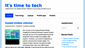 What Readyfortech.com website looked like in 2014 (9 years ago)