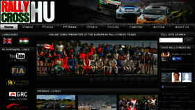 What Rallycross.hu website looked like in 2014 (9 years ago)