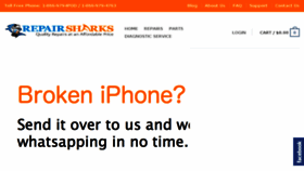 What Repairsharks.com website looked like in 2014 (9 years ago)