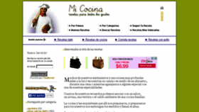 What Recetasmicocina.com website looked like in 2014 (9 years ago)