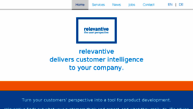 What Relevantive.com website looked like in 2014 (9 years ago)