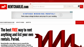 What Rentcharlie.com website looked like in 2014 (9 years ago)