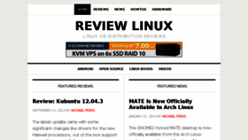 What Reviewlinux.com website looked like in 2014 (9 years ago)