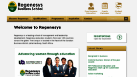 What Regenesys.co.za website looked like in 2014 (11 years ago)