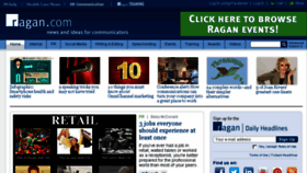 What Ragan.co.uk website looked like in 2014 (9 years ago)