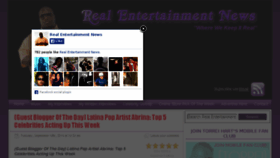 What Realentertainmentnews.com website looked like in 2014 (9 years ago)