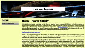 What Rex-world.com website looked like in 2014 (9 years ago)