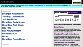 What Riauhariini.com website looked like in 2014 (9 years ago)