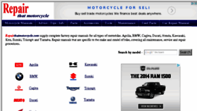 What Repairthatmotorcycle.com website looked like in 2014 (9 years ago)