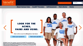 What Rethinkvaricoseveins.com website looked like in 2014 (9 years ago)