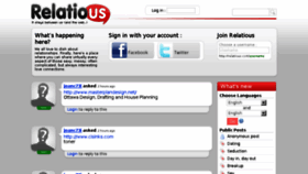 What Relatious.com website looked like in 2014 (9 years ago)