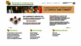 What Residentinteractive.com website looked like in 2014 (9 years ago)