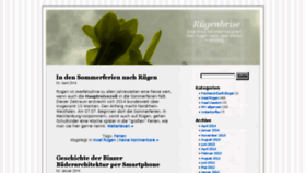 What Ruegenbrise.de website looked like in 2014 (9 years ago)