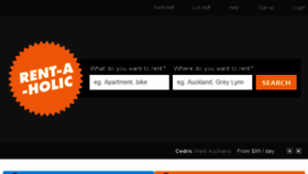 What Rentaholic.com website looked like in 2014 (9 years ago)