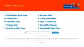 What Relief4africa.org website looked like in 2014 (9 years ago)