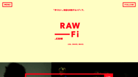 What Raw-fi.com website looked like in 2014 (9 years ago)