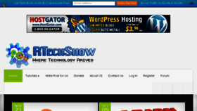 What Rtechshow.com website looked like in 2014 (9 years ago)