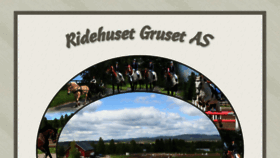 What Ridehuset.no website looked like in 2014 (9 years ago)