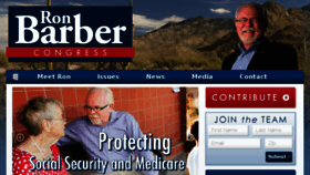 What Ronbarberforcongress.com website looked like in 2014 (9 years ago)
