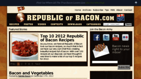 What Republicofbacon.com website looked like in 2014 (9 years ago)